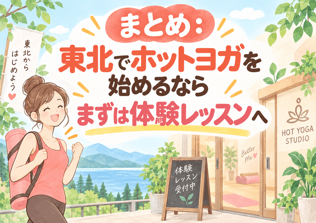 東北でホットヨガを始める体験レッスン案内