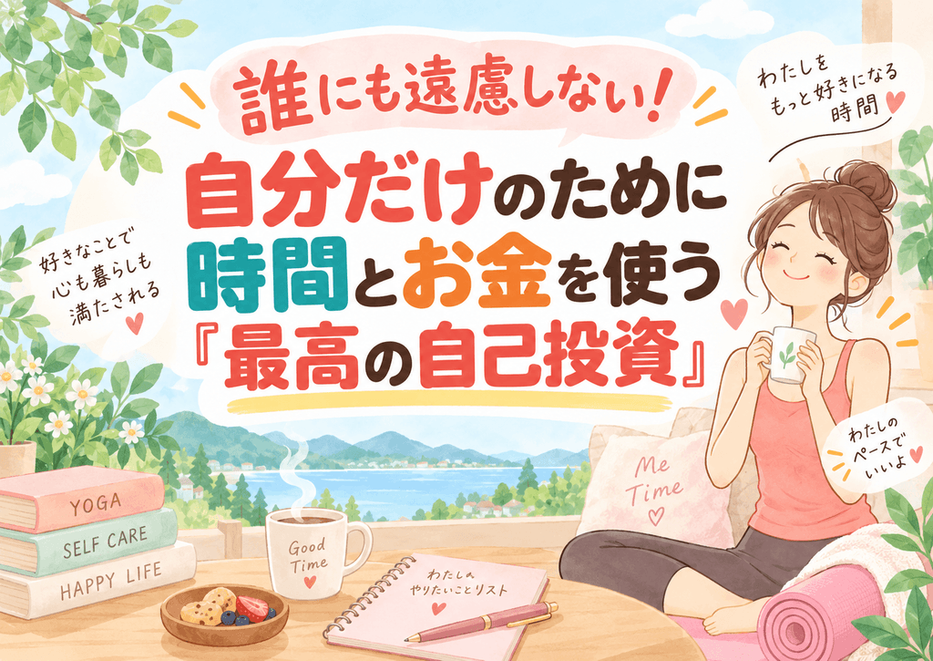 自分のために使う時間とお金の自己投資