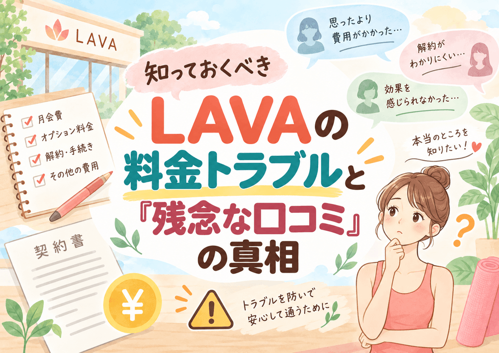 LAVAの料金トラブルと口コミの注意点