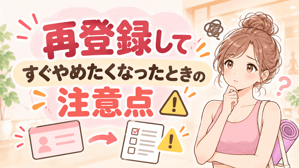 再登録時の注意点ガイド