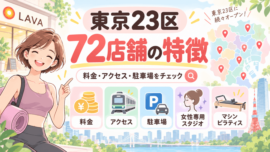 LAVA東京23区全72店舗｜料金・アクセス・駐車場・特徴